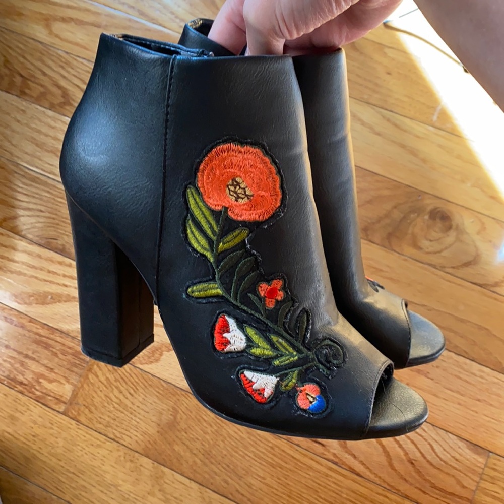 floral booties